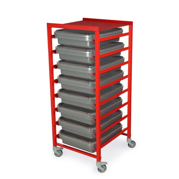 Eight-shelf SafeCap® Cart