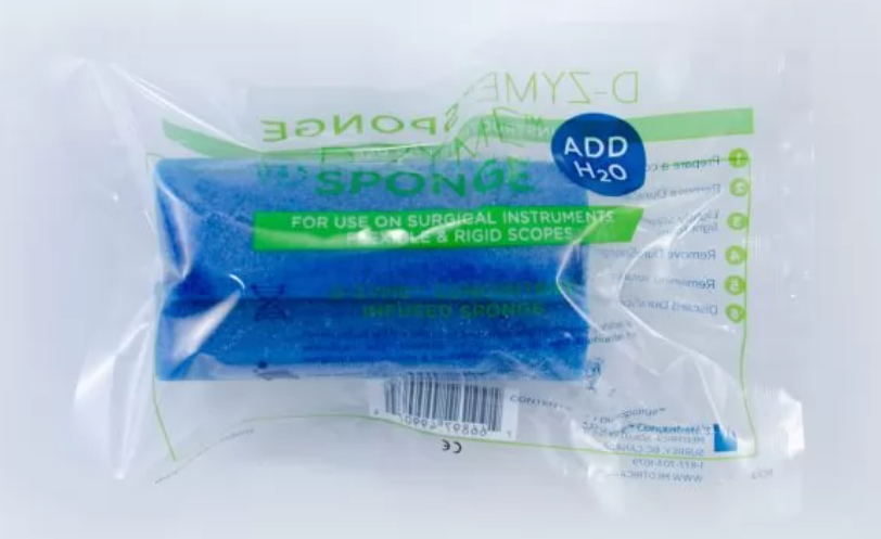 Tubular Sponge: w/ Enzymatic Detergent Concentrate